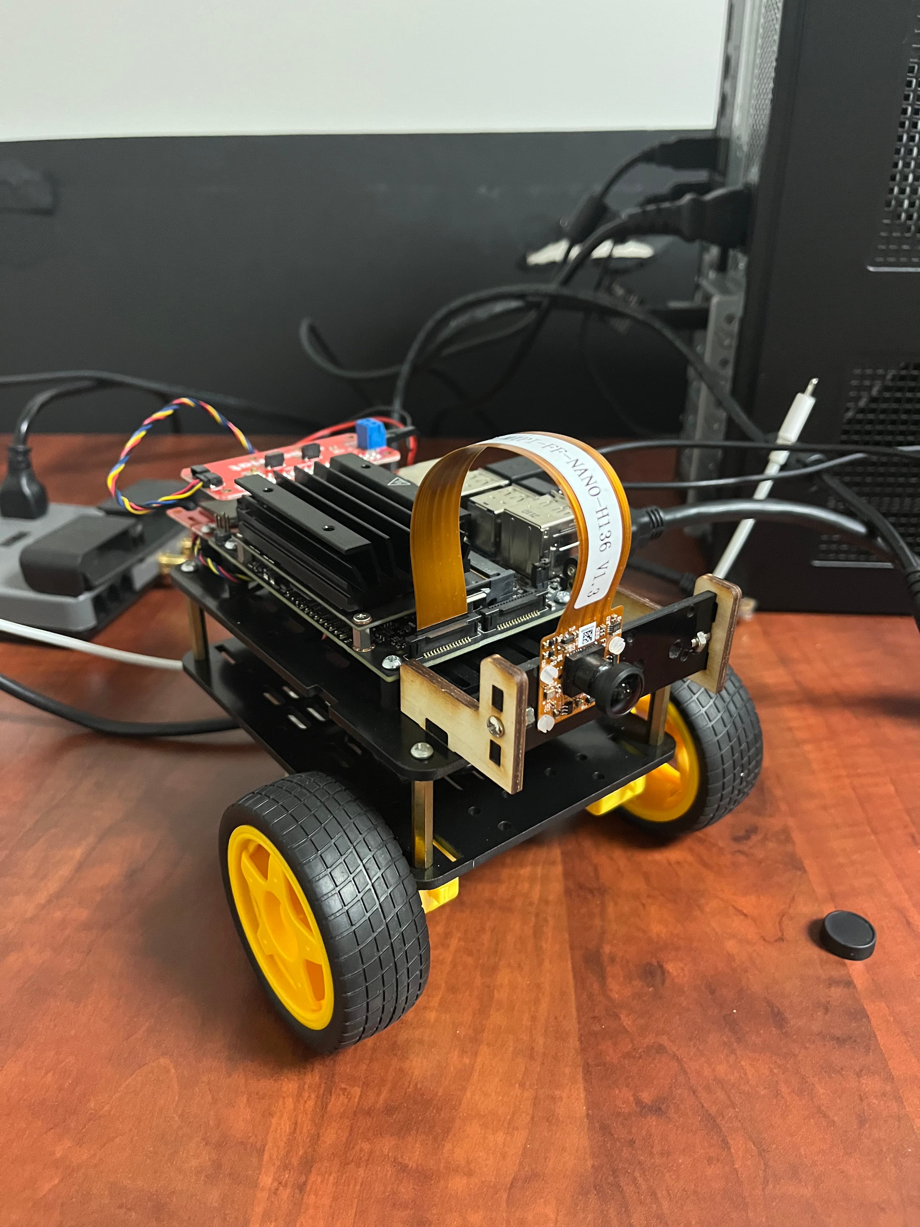 JetBot mobility platform used to test the gaze interface